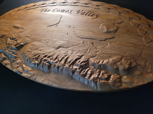 Comox Valley 3D Relief Carving in Cherry