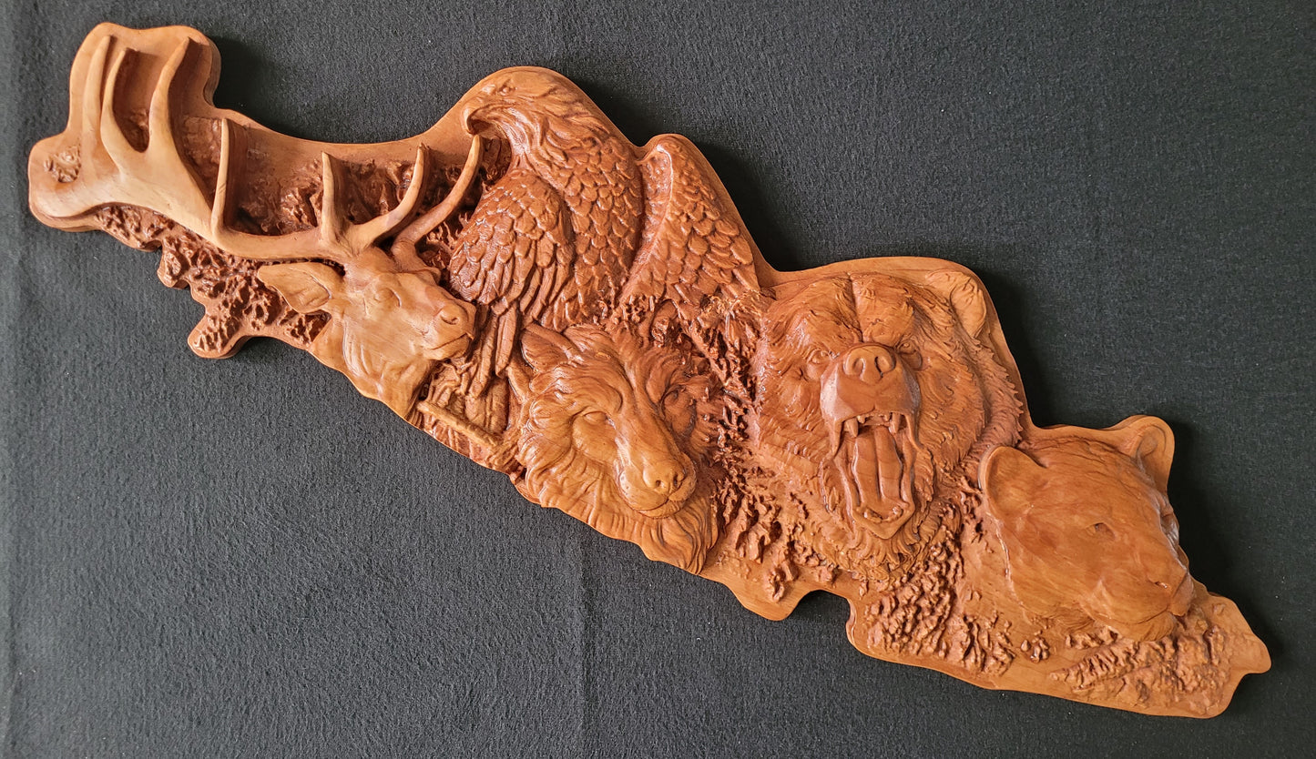Vancouver Island Big Five in Cedar