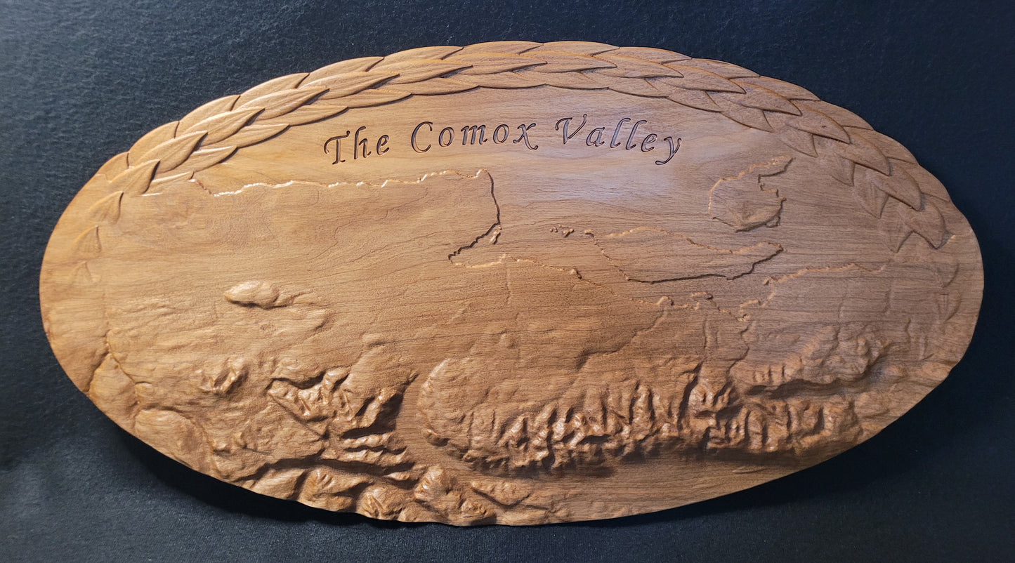 Comox Valley 3D Relief Carving in Cherry