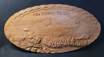 Comox Valley 3D Relief Carving in Cherry