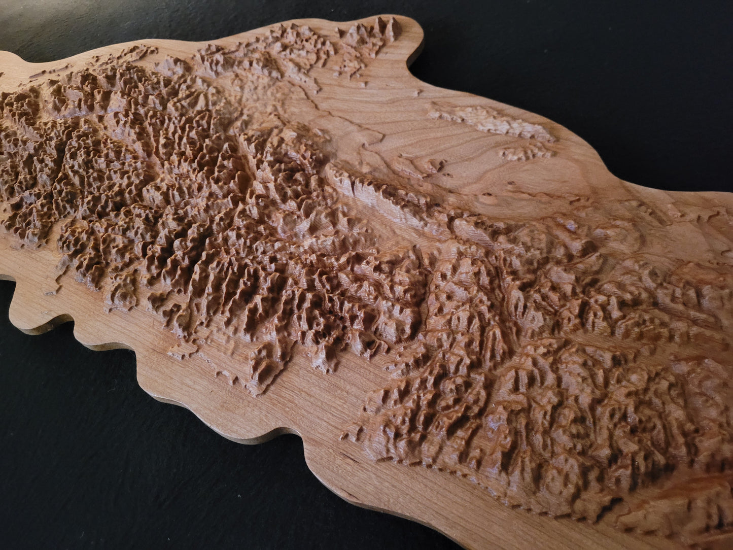 3 foot Vancouver Island Topograhic in Cherry