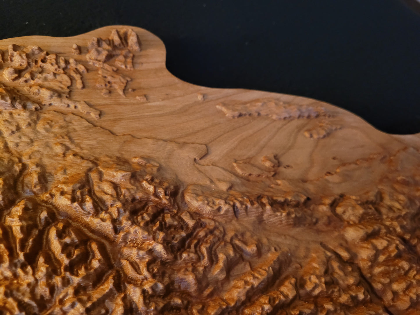 3 foot Vancouver Island Topograhic in Cherry