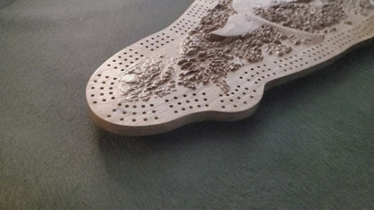 Owl Island - 3D Relief Cribbage Board